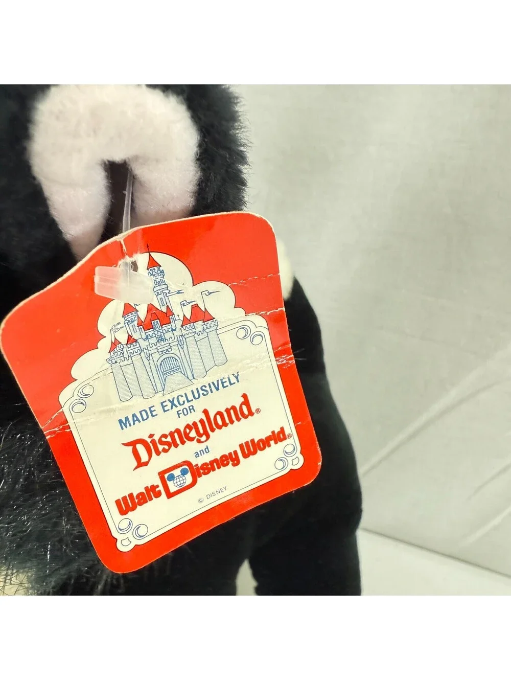1980s Disneyland Walt Disney World FIGARO Cat Pinocchio Plush Stuffed Animal 10